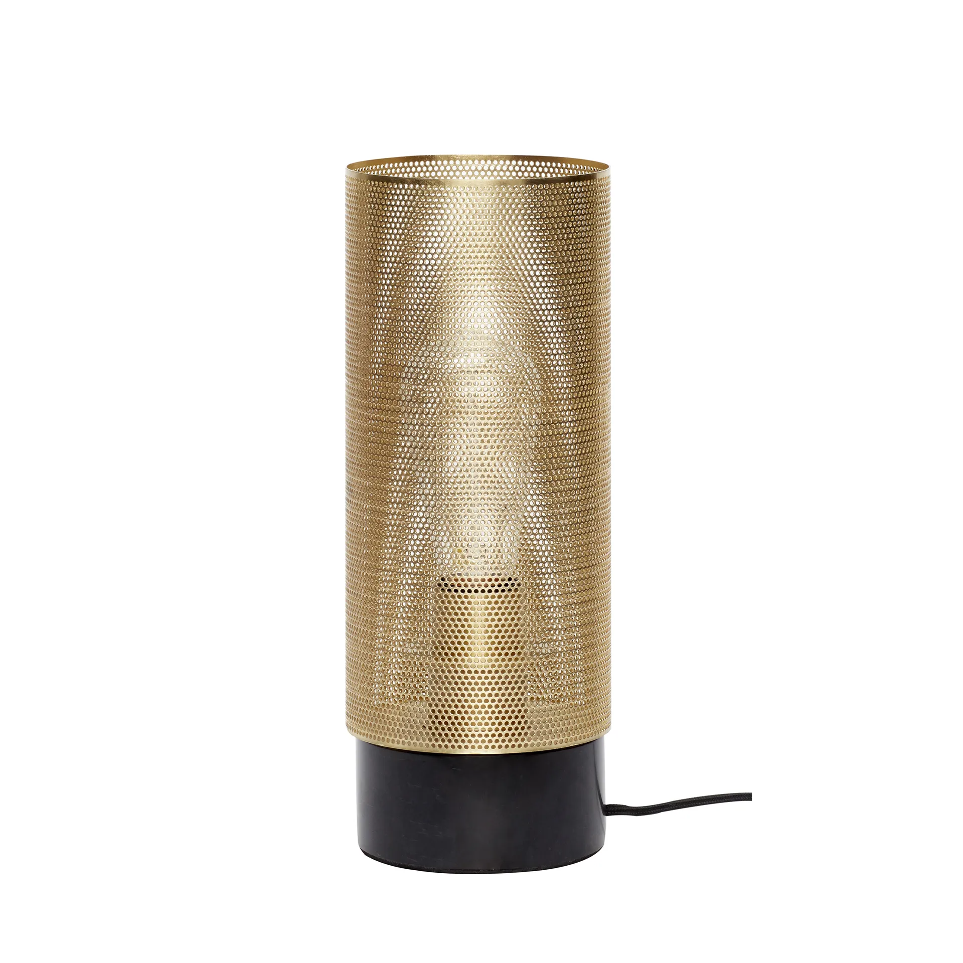 Hübsch Table lamp Ø12 cm, Black marble Hübsch
