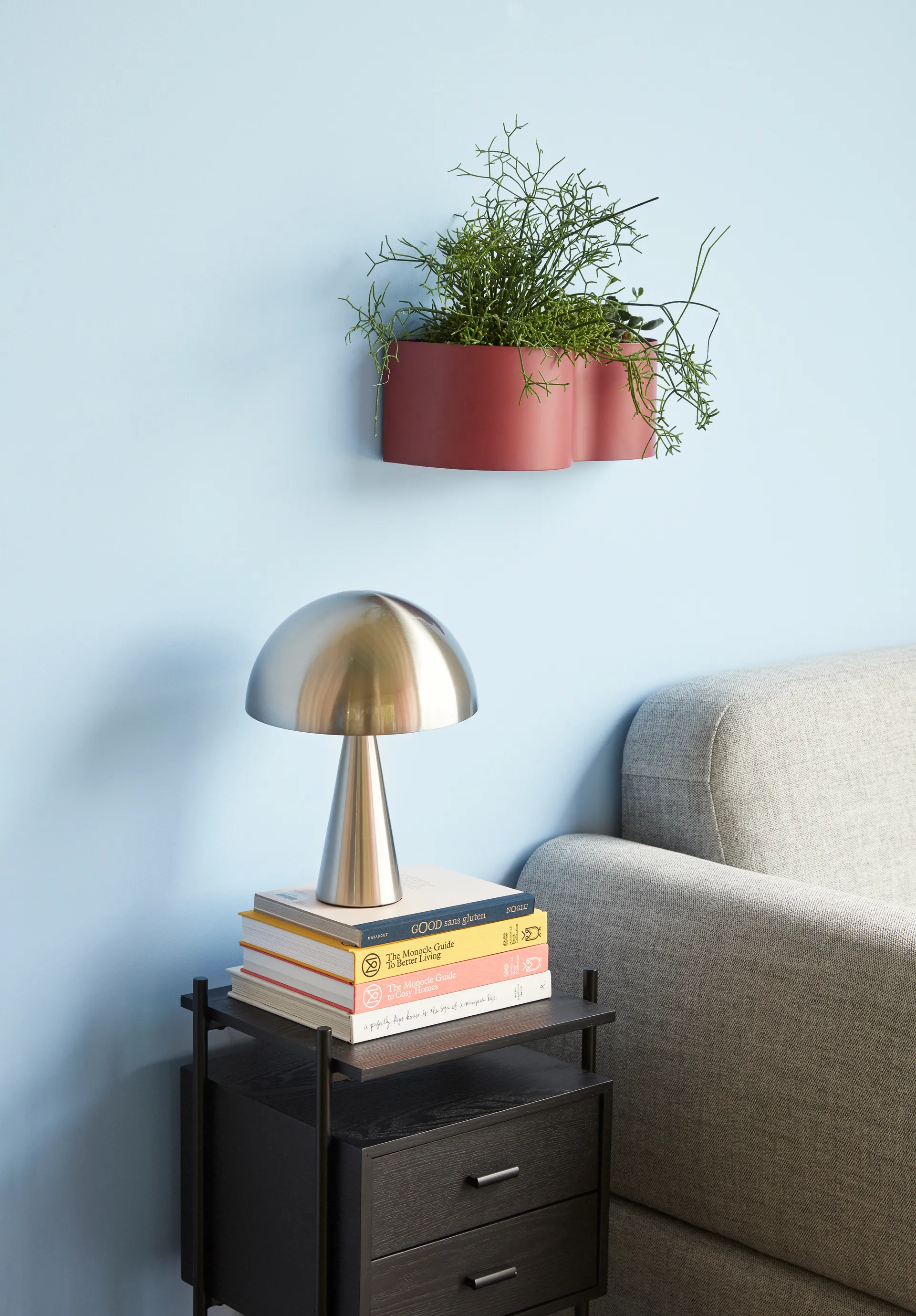 Hübsch table lamp 33 cm, Metal-nickel Hübsch
