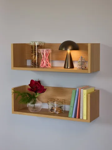 Mush portable table lamp - Burnished brass, 20 cm - Hübsch