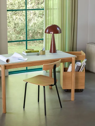 Mush table lamp - Brown, tall 50 cm - Hübsch