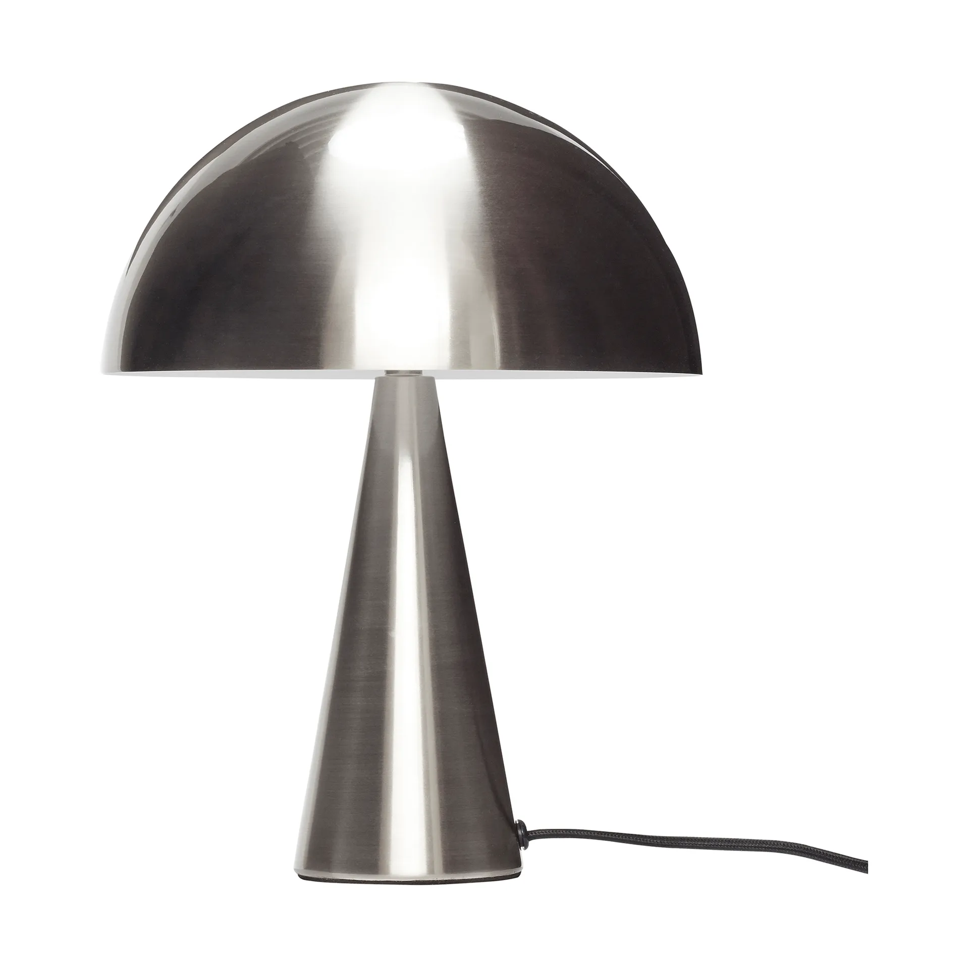Mush table lamp, Nickel, mini 34 cm Hübsch
