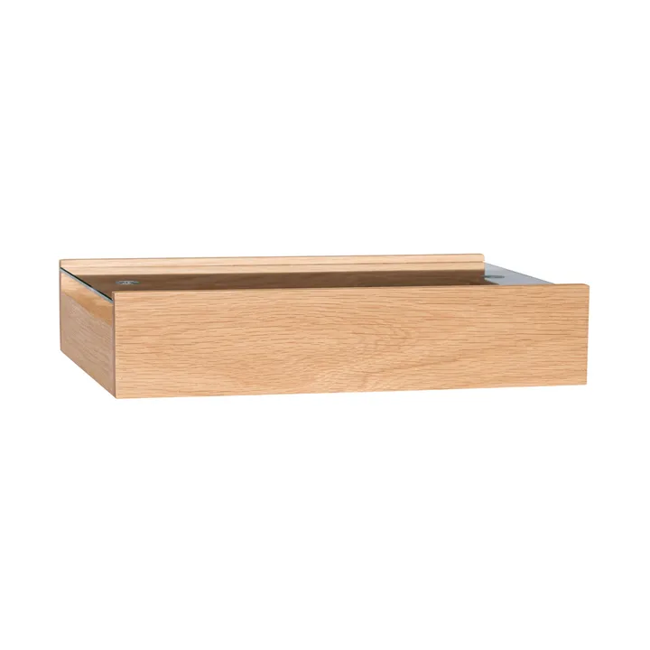 Senri storage box - Oak glass, 42x30x9 cm - Hübsch