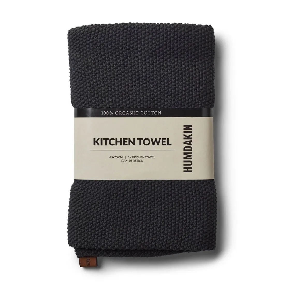 Humdakin Knitted kitchen towel 45x70 cm, Coal Humdakin