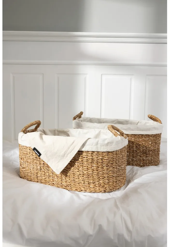 Humdakin laundry basket low 2 parts, Braided Humdakin