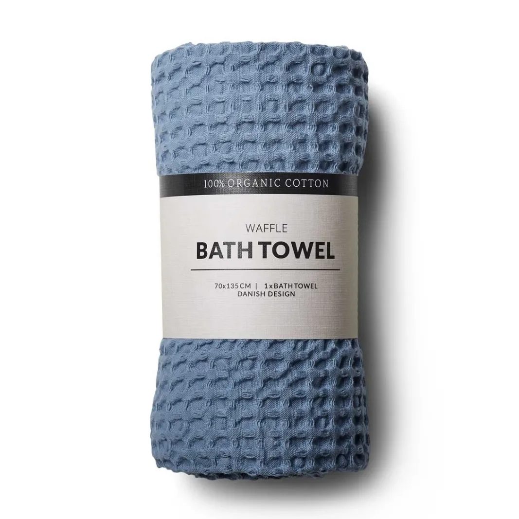 Humdakin Waffle bath towel 70x135 cm, Ocean Humdakin