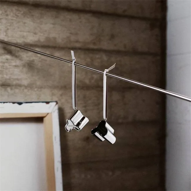 Aalto decoration hanger metal, Silver Iittala