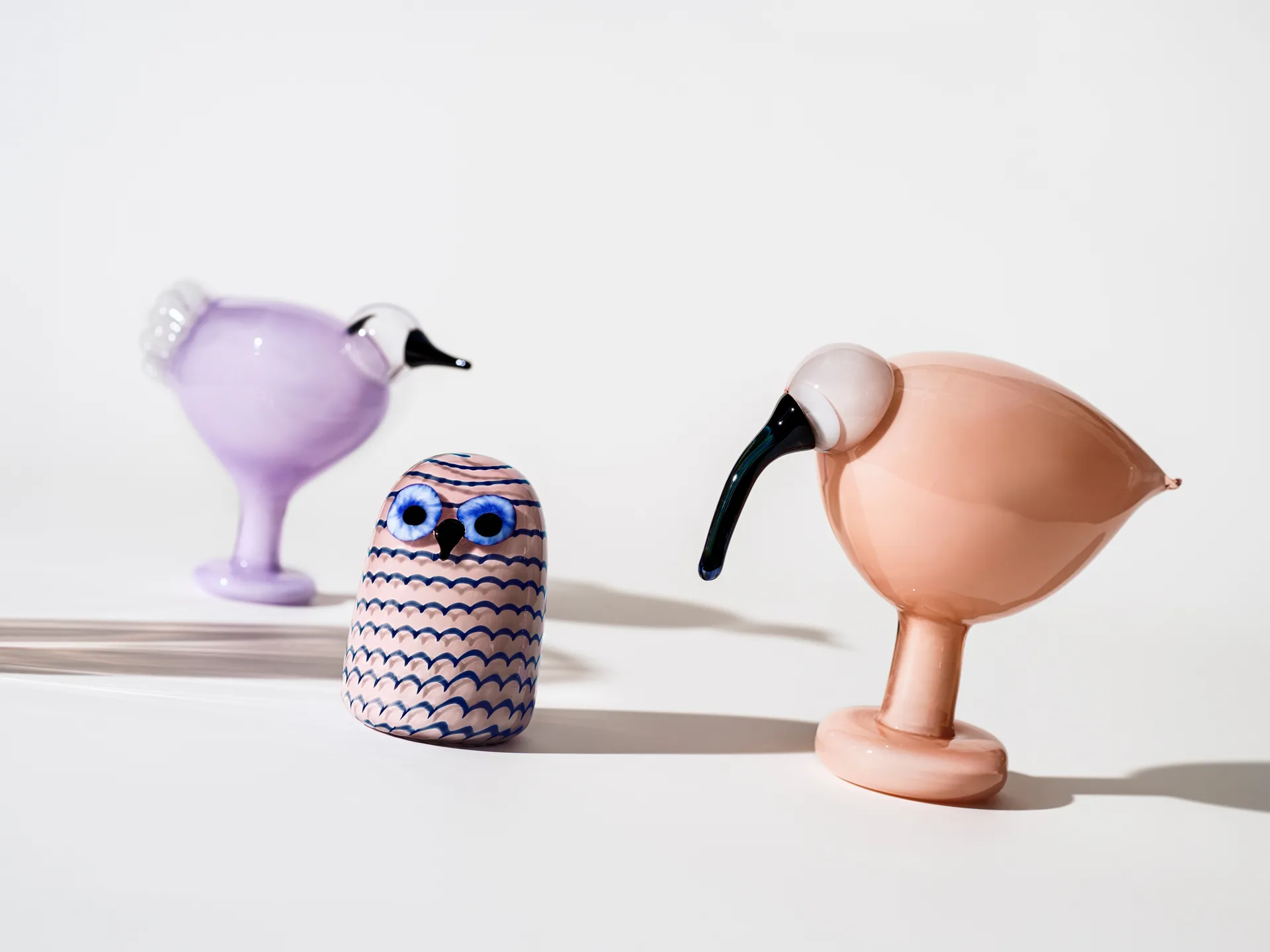 Birds by Toikka small owl, Light purple Iittala