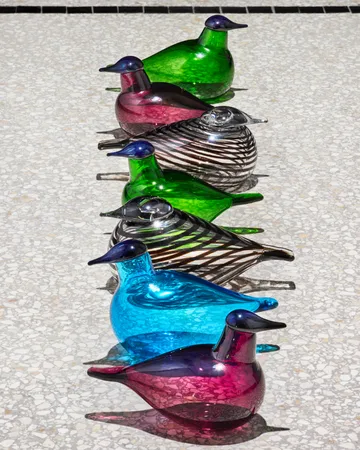 Chiffchaff glass bird - Green, 13x8 cm - Iittala