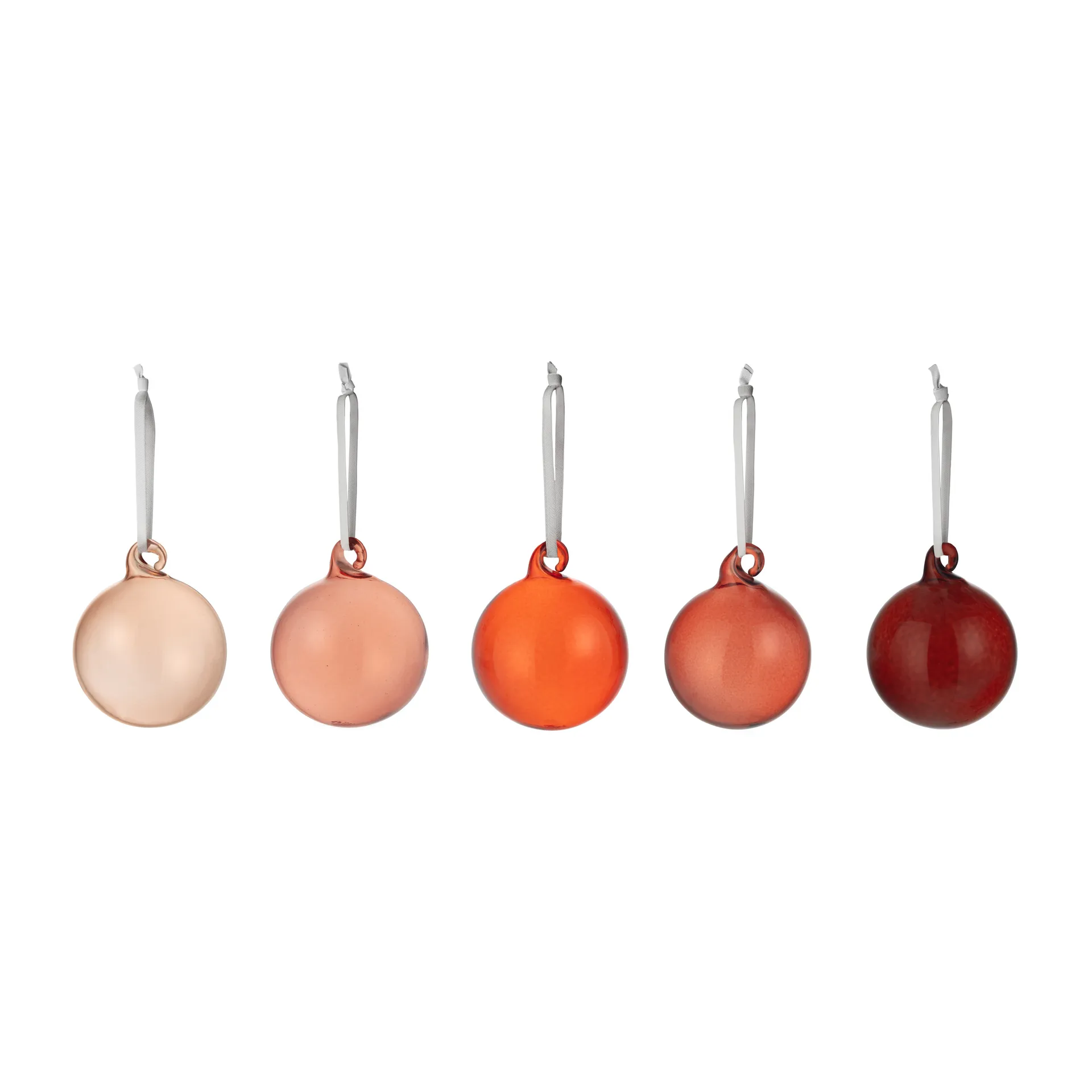 Iittala Christmas bauble glass 40 mm 5 pieces, Red Iittala
