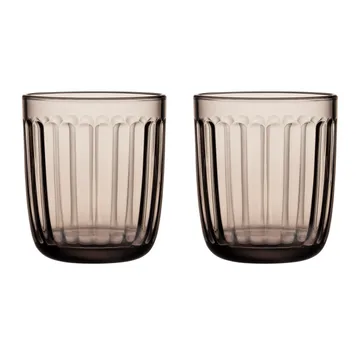 Raami drinks glass 26 cl 2-pack - linen - Iittala