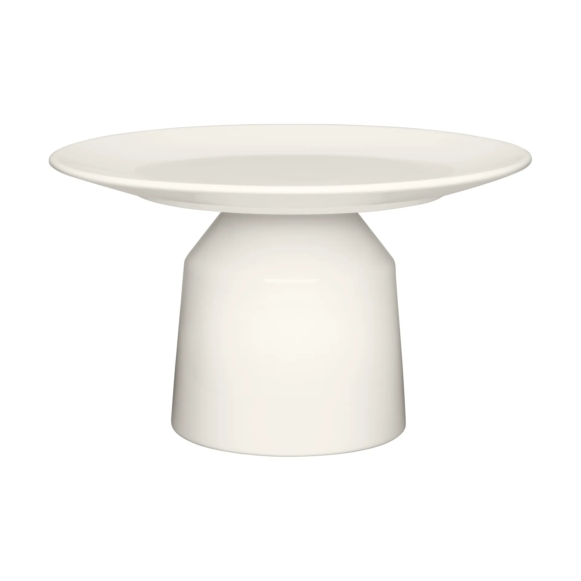 Solare serving platter tall Ø24x14 cm, White Iittala