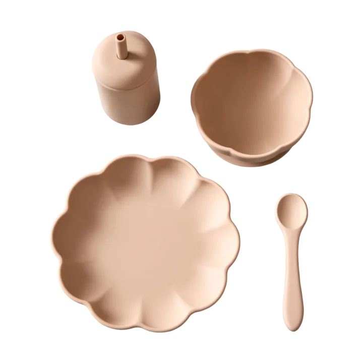 Little Poppy children's dinner set 4 pieces - Oatmeal - Jack o Juno