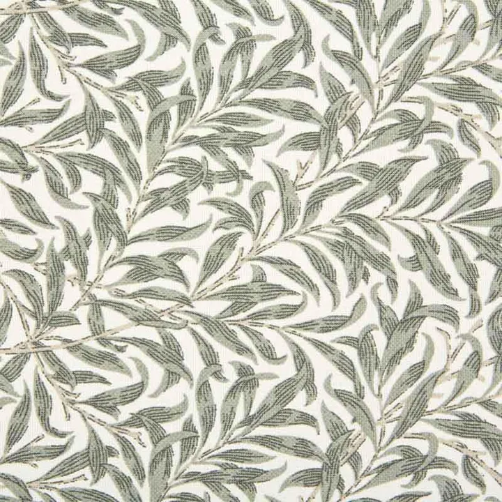 Ramas fabric - Olive green-white - Jakobsdals