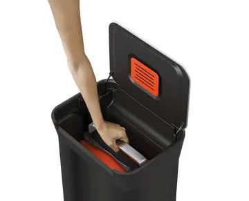 Joseph Joseph Titan trash compactor pedal bin 30 L - Carbon black - Joseph Joseph