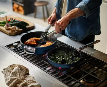 Space non-stick frying pan 2 pieces - Blue - Joseph Joseph