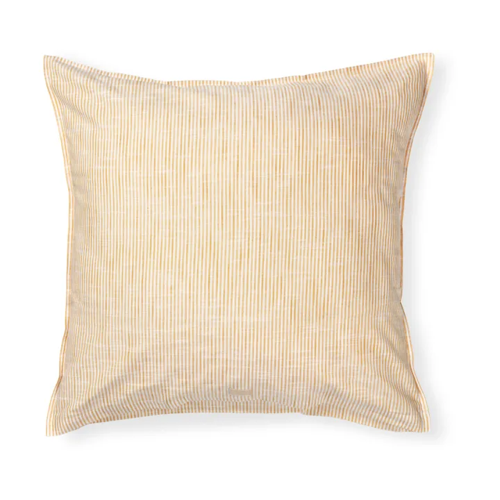 Monochrome Lines pillowcase 50x60 cm - Ochre-white - Juna