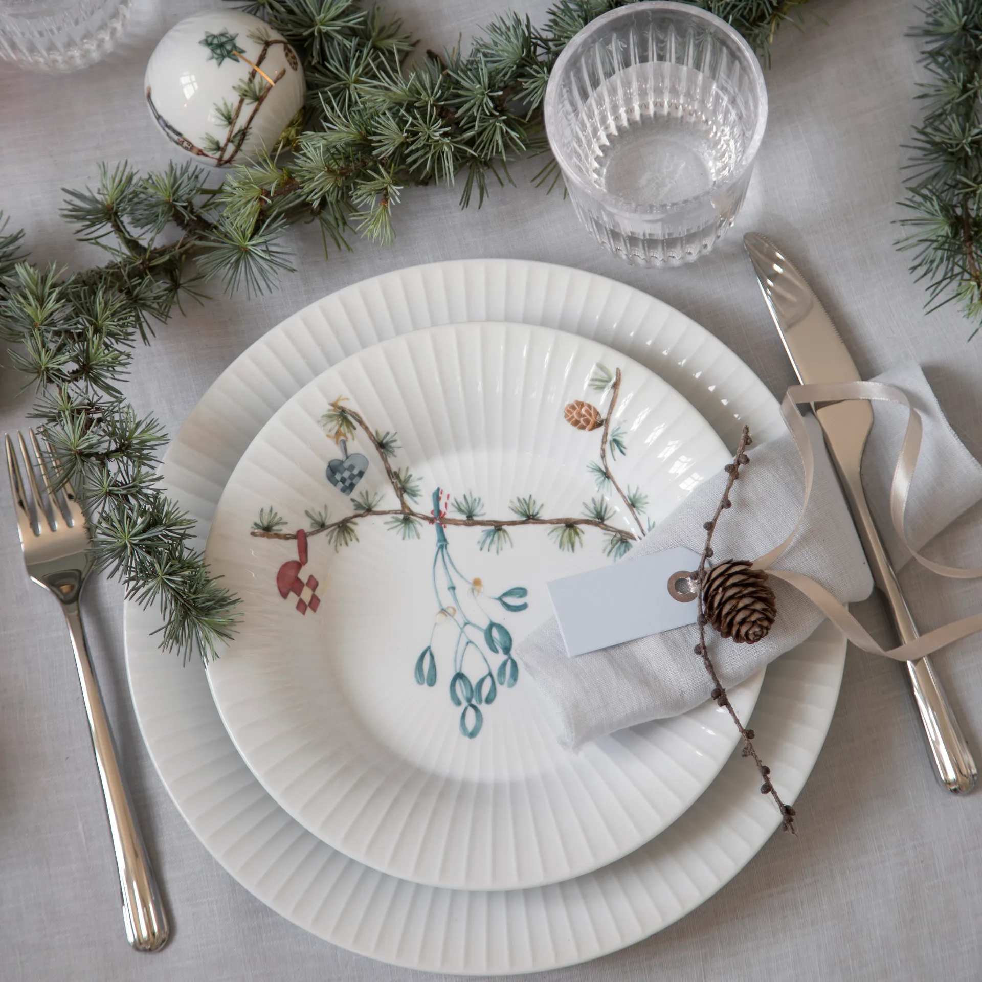 Hammershøi Christmas deep plate, 21 cm Kähler
