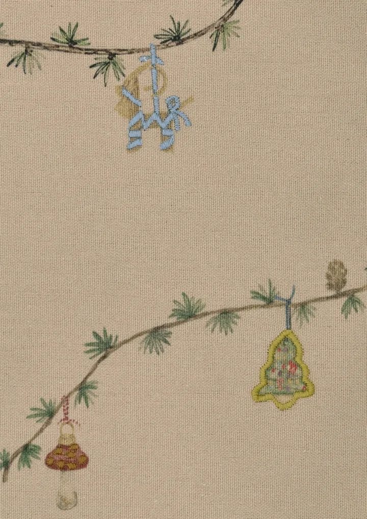 Hammershøi Christmas Tablecloth sand - 150x270 cm - Kähler