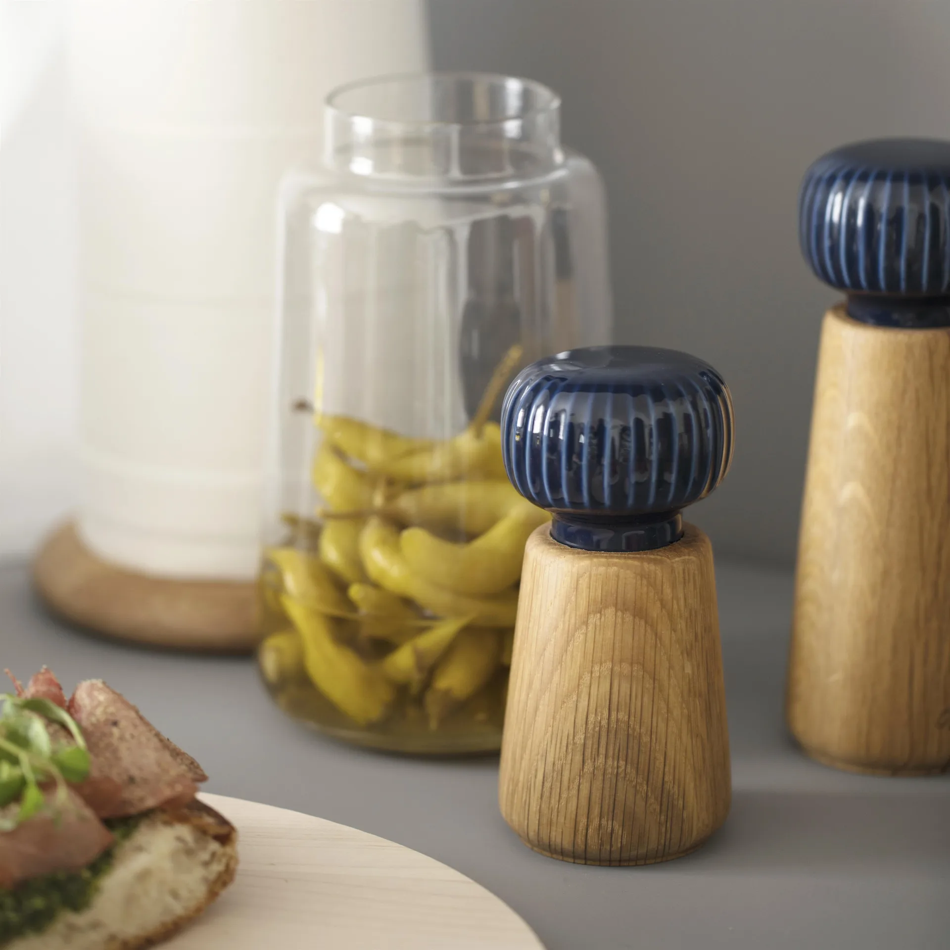 Hammershøi spice mill small, Indigo, 14 cm Kähler