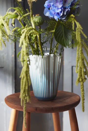 Hammershøi vase unfold - Blue, 20.5 cm - Kähler
