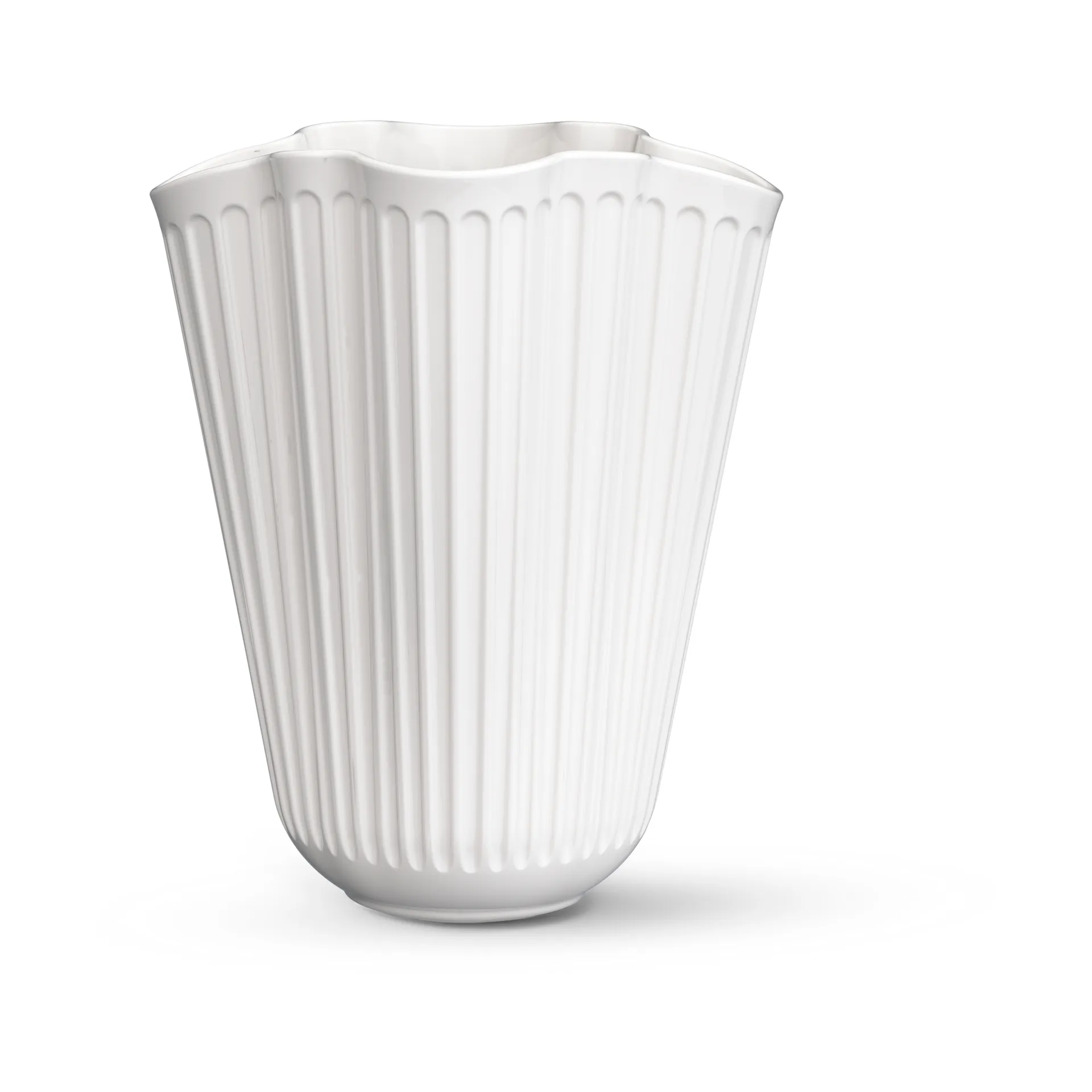 Hammershøi vase unfold, White, 16,5 cm Kähler