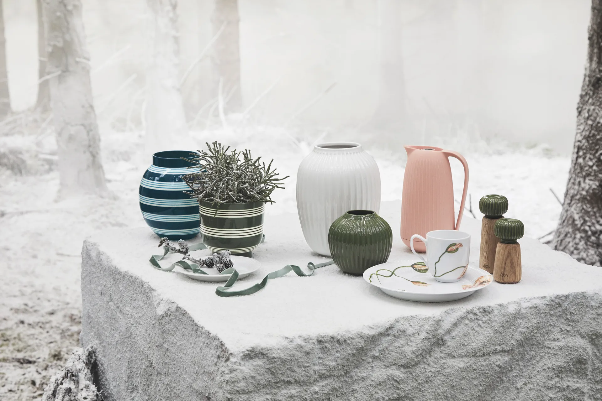Hammershøi vase, White, large 25,5 cm Kähler
