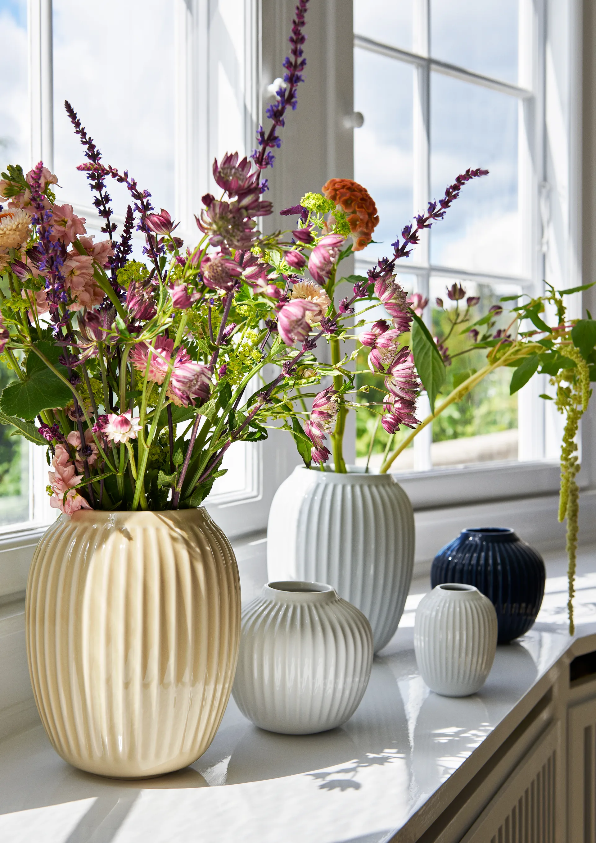 Hammershøi vase, White, medium 21 cm Kähler