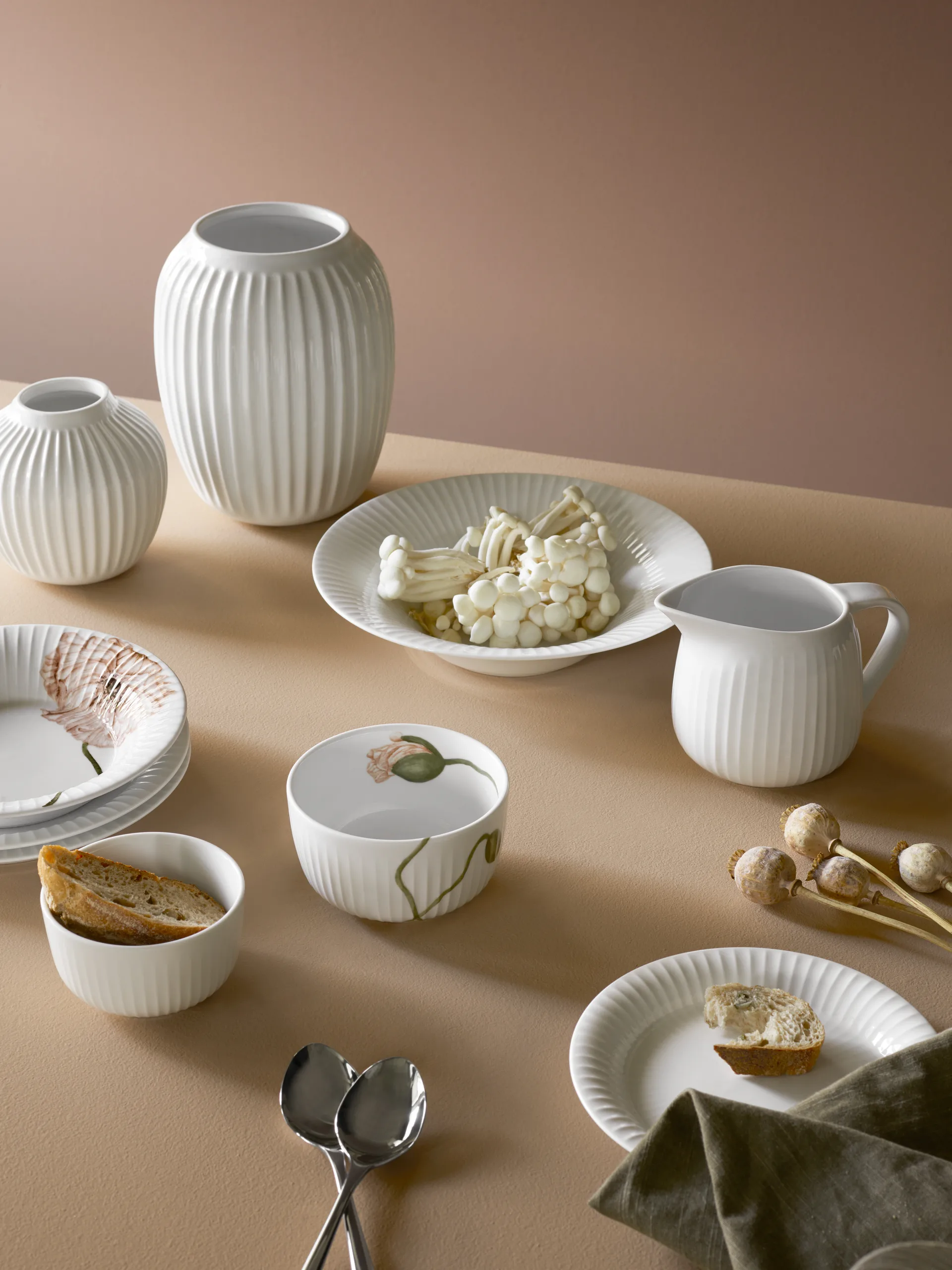 Hammershøi vase, White, medium 21 cm Kähler