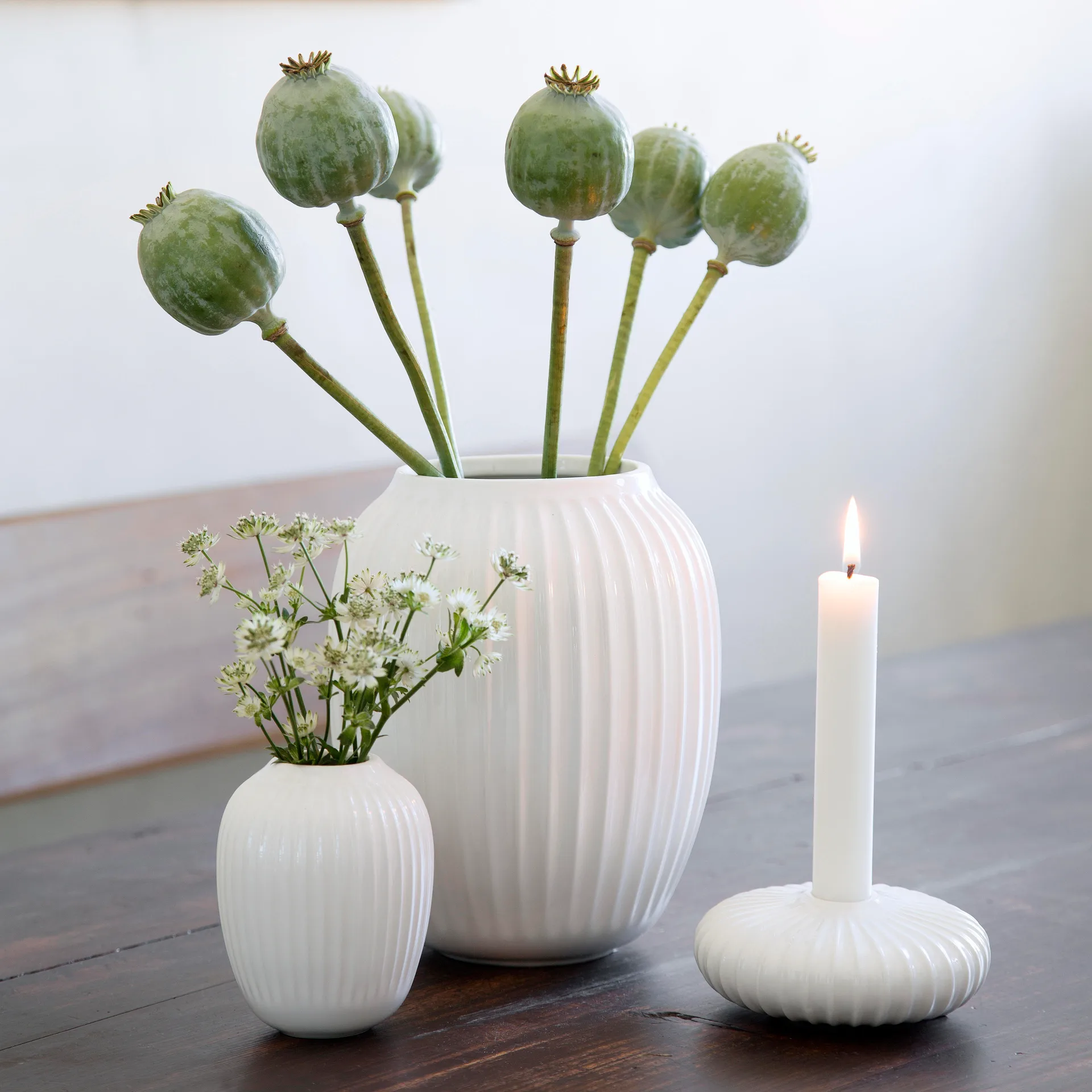 Hammershøi vase, White, mini 10 cm Kähler