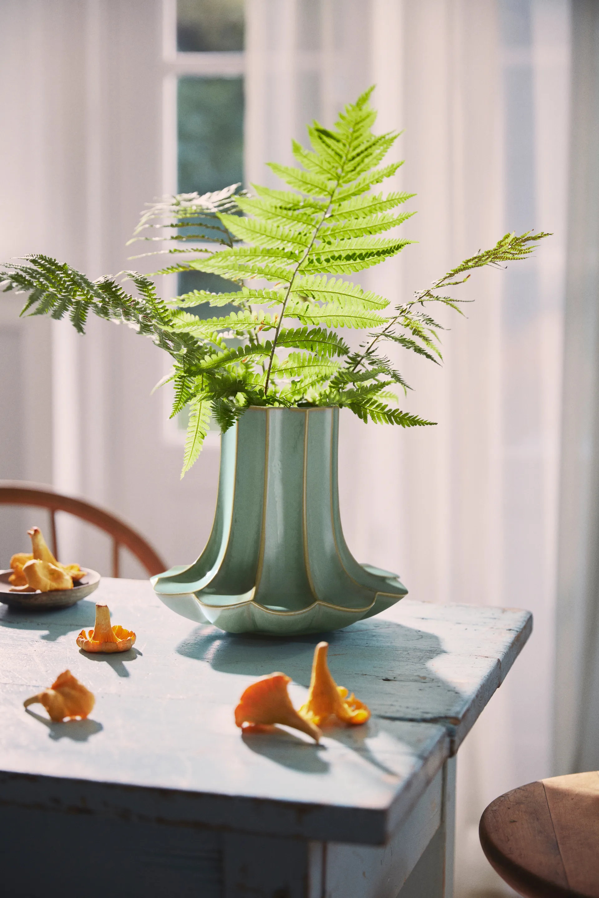 Kantarel vase, Green, 20,5 cm Kähler