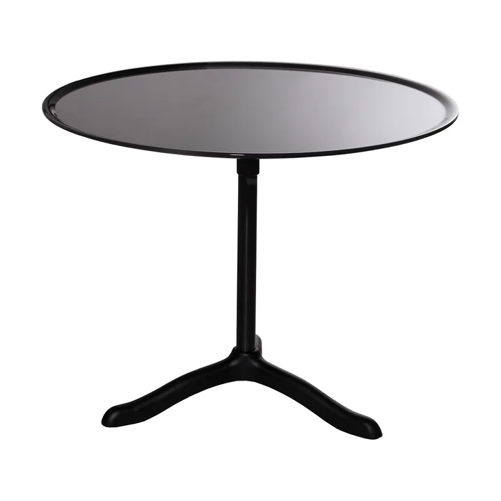 Cassis coffee table Ø47 cm - Black anodized aluminum-black - Källemo