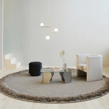 Feather Rug round - Swan 280 cm - Kasthall