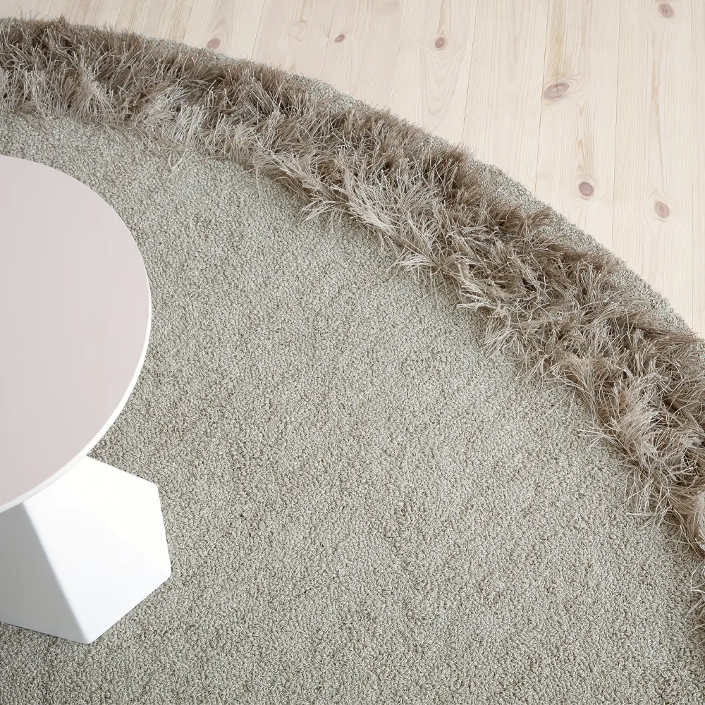 Feather Rug round, Swan 280 cm Kasthall