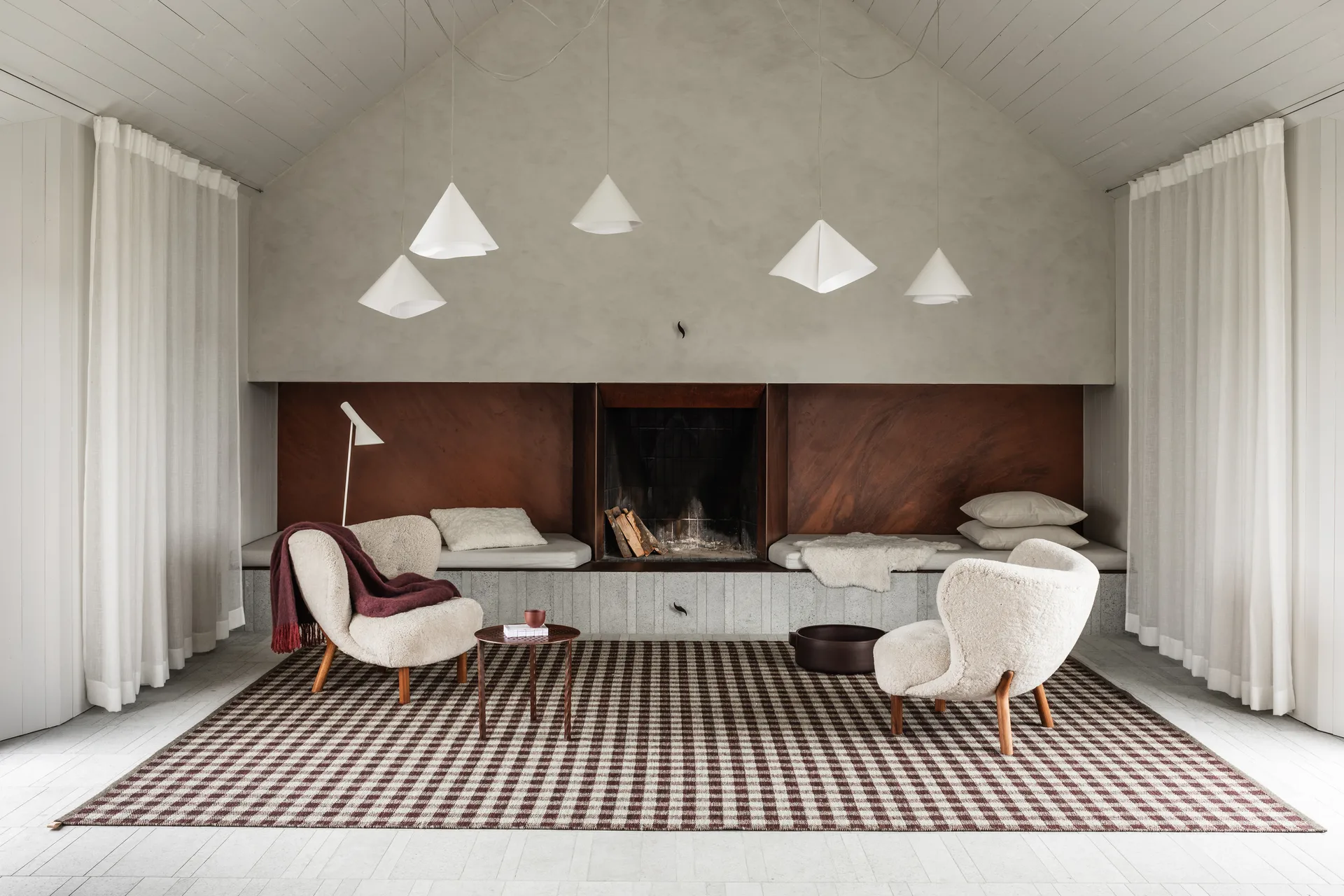Vichy carpet 165x240 cm, Cassis 681 Kasthall