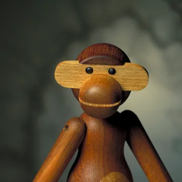 Kay Bojesen monkey small - Teak-limba wood, 20 cm - Kay Bojesen Denmark