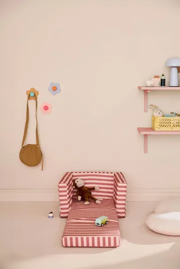 Kid's Base folding armchair - Brown-pink - Kid's Concept