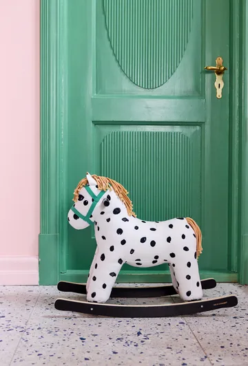 Pippi rocking horse - White-black - Kid's Concept