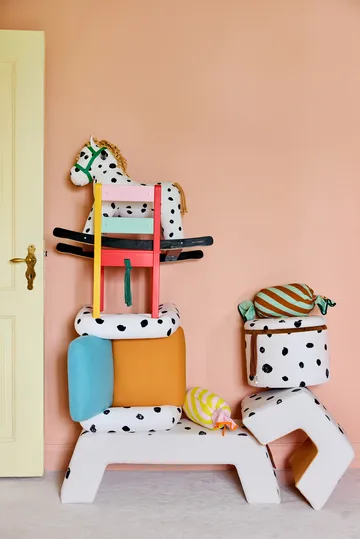 Pippi rocking horse - White-black - Kid's Concept
