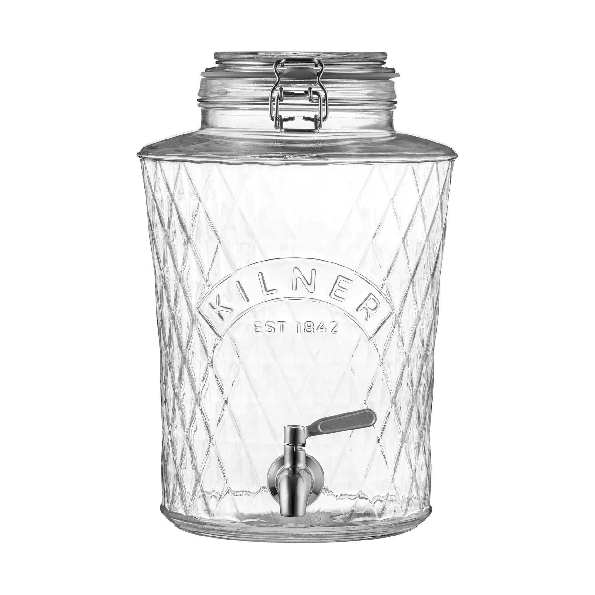 Kilner DIAMANT beverage dispenser with tap, Clear, 5 L Kilner
