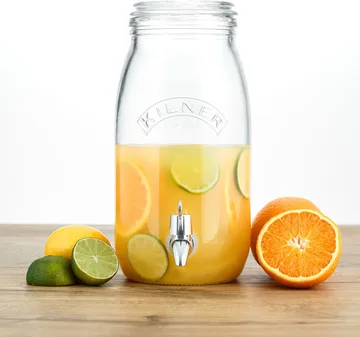 Kilner drinks dispenser with tap - Clear, 3 L - Kilner