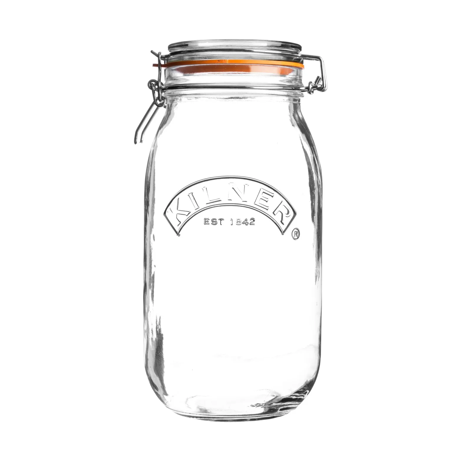 Kilner round jar with clamp, Clear, 1.5 L Kilner