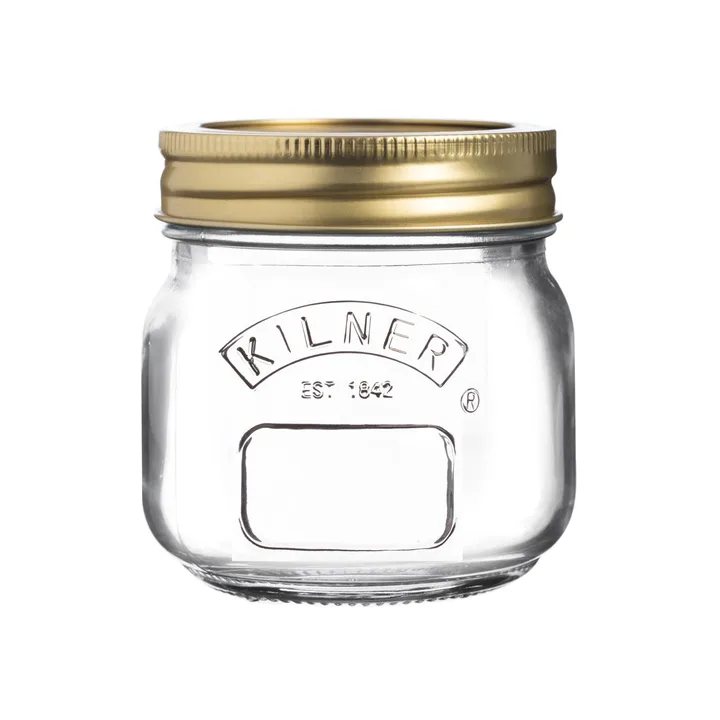 Kilner round preserving jar - Clear-gold, 250 ml - Kilner