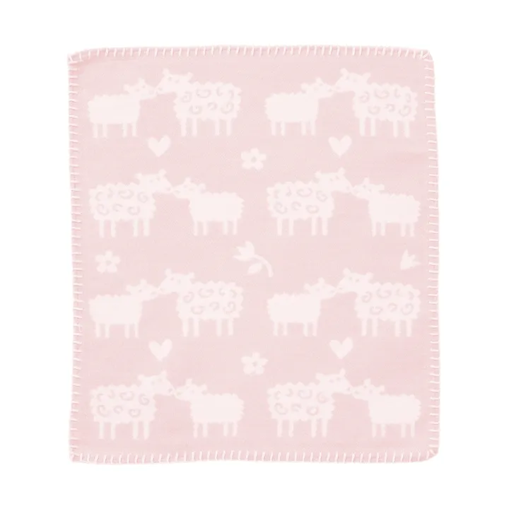 Bää security blanket - Soft pink, 34x40 cm - Klippan Yllefabrik