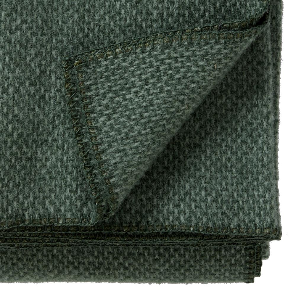Domino wool blanket, Green, 130x180 cm Klippan Yllefabrik
