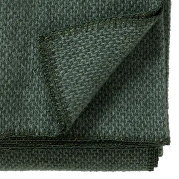 Domino wool blanket - Green, 130x180 cm - Klippan Yllefabrik
