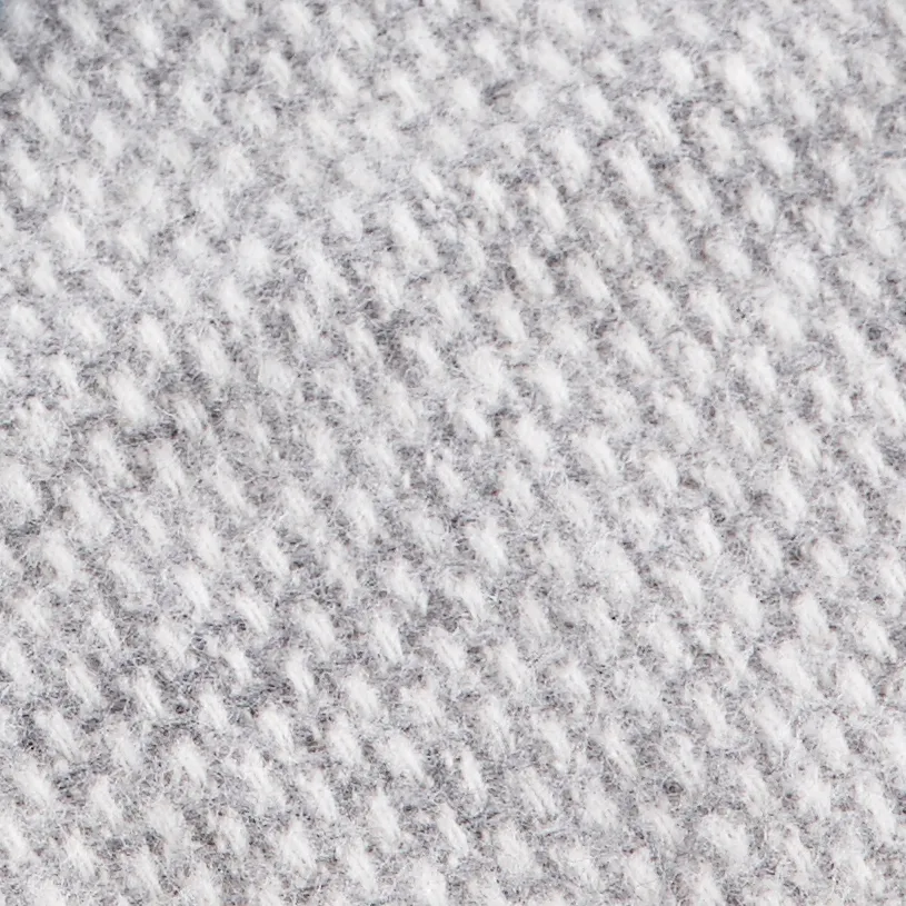 Domino wool throw, light grey Klippan Yllefabrik
