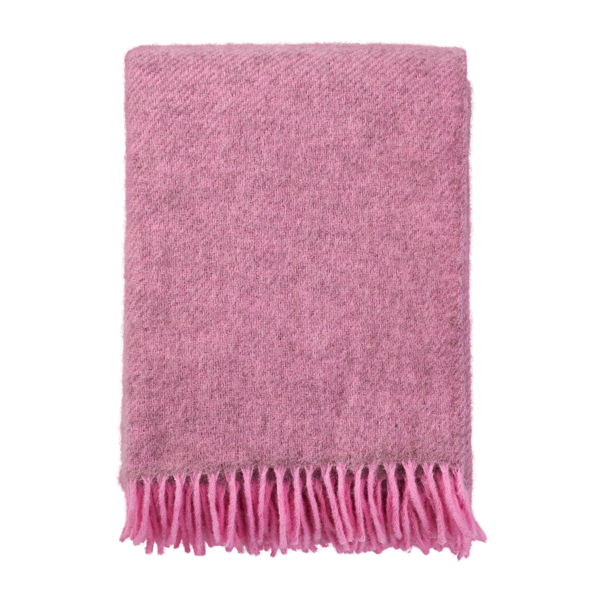 Gotland wool throw 130x200 cm, Pink Klippan Yllefabrik
