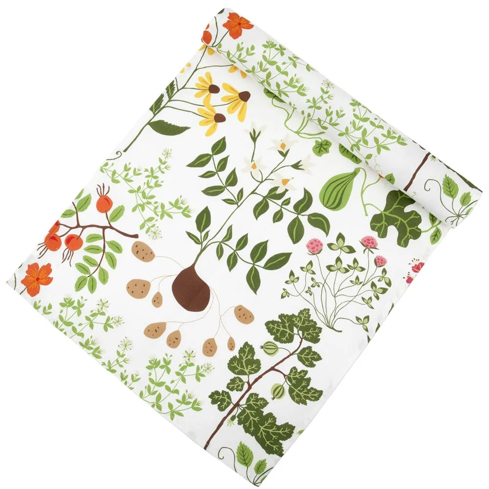 Leksand table runner, white Klippan Yllefabrik
