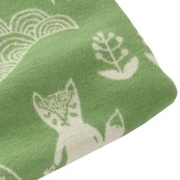 Little bear childrens blanket - green - Klippan Yllefabrik