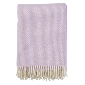 Preppy throw - lilac - Klippan Yllefabrik